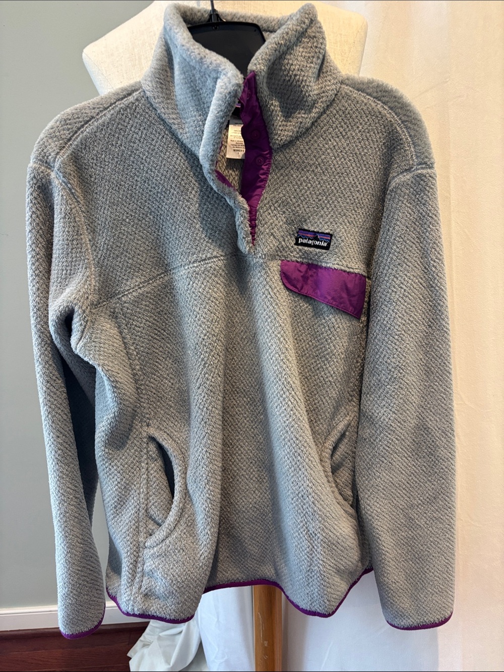 Women's Re-Tool Snap-T® Fleece Pullover jacket coat  Patagonia sweatshirt L